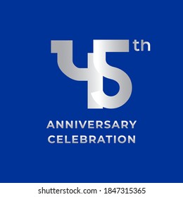 45th Anniversary Celebration Vector Template Design Illustration