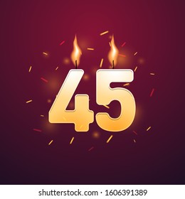 45th Year Anniversary Celebration Design