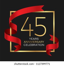 45th years anniversary celebration background