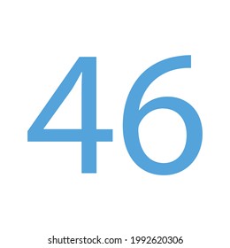 VECTOR DE ARTE DE CLIP SENCILLO DE 46 NÚMEROS