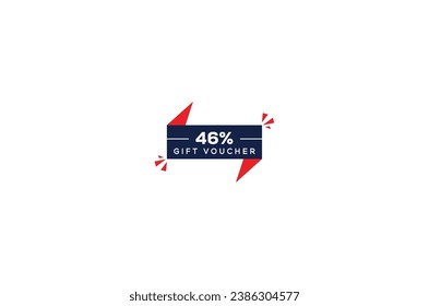 46% off Discount voucher design coupon code design gift voucher design promo design sale promotion