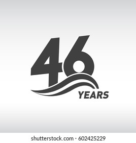 46 Years Anniversary Celebration Design