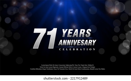 46 Years Anniversary Celebration Vector Template Design Illustration