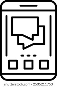 461 - Chat Flat Vector Icon Design