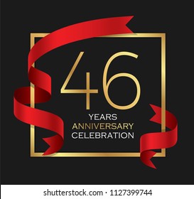 46th years anniversary celebration background