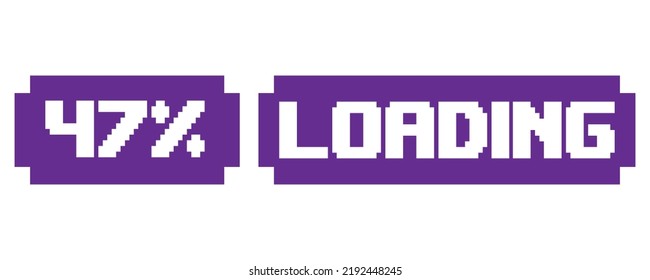 47 % Markierung für Vektorgrafik-Prozentzeichen mit fantastischer Schriftart und violetter weißer Farbe