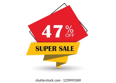 47% off discount promotion sale,  sale promo marketing.