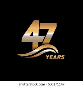 47 Years Anniversary Celebration Design