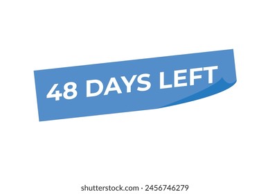 48 días para la Plantilla de cuenta regresiva. 48 días Cuenta regresiva días de diseño de Anuncio. Quedan 48 días de cuenta atrás
