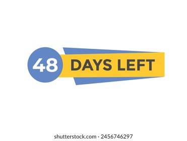 48 días para la Plantilla de cuenta regresiva. 48 días Cuenta regresiva días de diseño de Anuncio. Quedan 48 días de cuenta atrás
