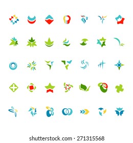 48 different colorful vector icons. 