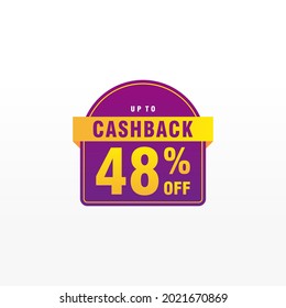 48 discount, Sales Vector badges for Labels, , Stickers, Banners, Tags, Web Stickers, New offer. Discount origami sign banner