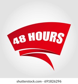 48 hours labels banners