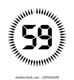 48 Minutes Seconds Stopwatch Vector Icon Stock Vector (Royalty Free ...