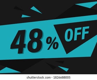 48% OFF Discount Banner, 48% OFF Special offer