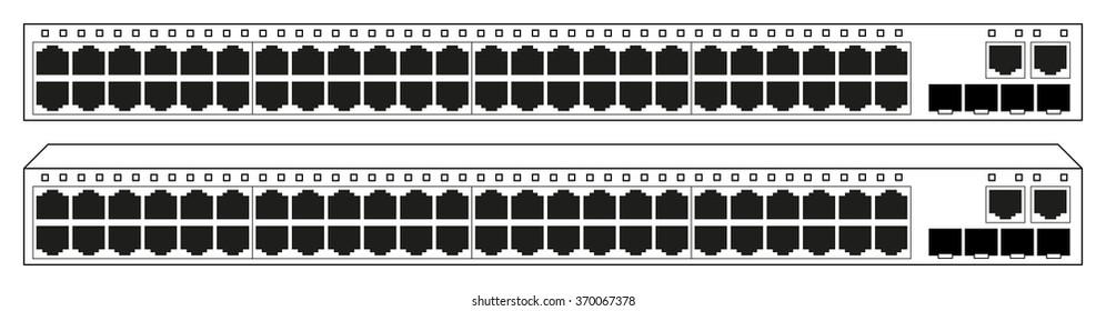 48 ports networking ethernet switch with 4 sfp gigabit ports