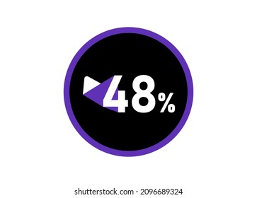 48% Round design vector, 48 percent images
