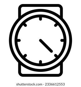 48 sec duration icon outline vector. Time clock. Hour timer