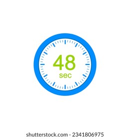 48 second timers Clocks, Timer 48 sec icon.