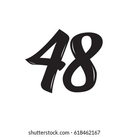 48 Text Design Vector Calligraphy Typography Stock Vector (Royalty Free ...