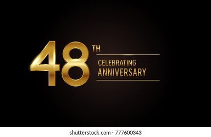 18 Years Anniversary Celebration Logotype Anniversary Stock Vector ...