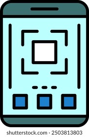 488 - Full screen Flat Vector Icon Design