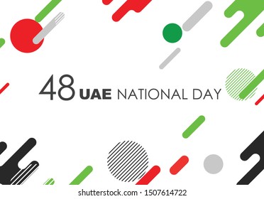 Diseño de fondo del 48º Día Nacional de los EAU