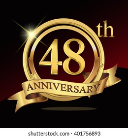 Celebrating 94th Golden Anniversary Ninety Four Stock Vector (Royalty ...