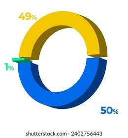 49 50 1 3d donut pie chart illustration eps vector 