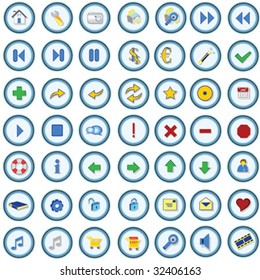 49 colored web icons