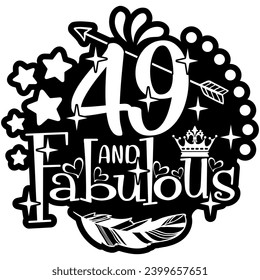 49 and fabulous black vector graphic design