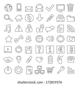 49 hand-drawn web icons