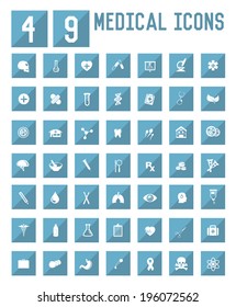 49 Medical icons,vector 