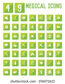 49 Medical icons,vector 