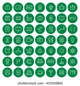 49 mni icons for web services and online shops