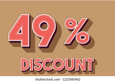 49% off discount promotion sale,  sale promo marketing