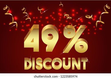 49% off discount promotion sale,  sale promo marketing