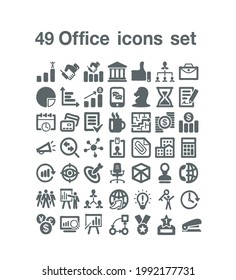 49 vector conjunto de iconos de Office