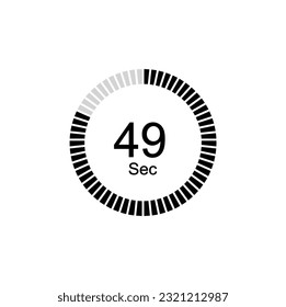49 second timers Clocks, Timer 49 sec icon.