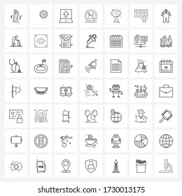 49 Universal Line Icon Pixel Perfect Symbols of supermarket; plastic; game; environment; upload Vector Illustration