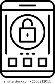 491 - Unlock Flat Vector Icon Design