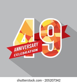 49th Years Anniversary Celebration Design