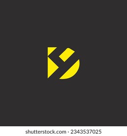 Diseño de logotipo vectorial 4D creativo y moderno.