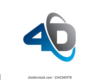4D Logo Or Symbol Template Design