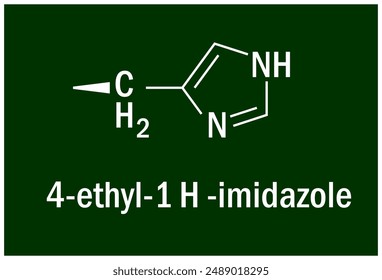 El 4-etil-1H-imidazol es un grupo funcional que contiene residuos de histidina. 