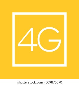 4G, connection, internet icon vector image. Can also be used for phone and communication. Suitable for use on web apps, mobile apps and print media.