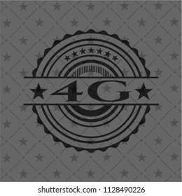 4G dark badge