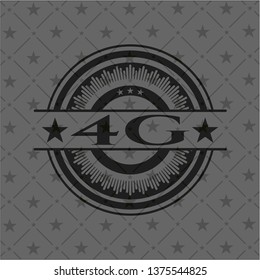 4G dark emblem. Retro
