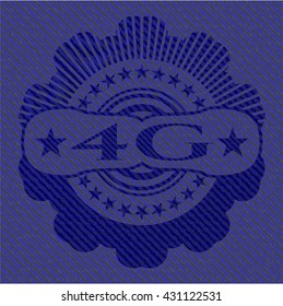 4G mit Denim-Textur