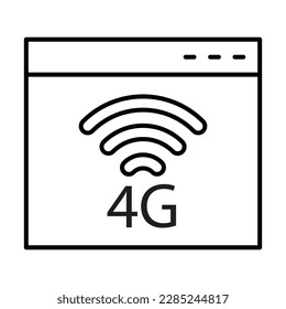 4G Icon Design For Personal And Commercial Use